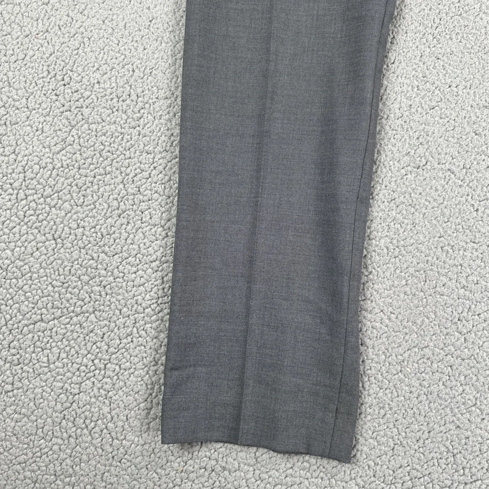 Banana Republic Slim Fit Dress Pants Men 34x34 Grey Sharkskin Stretch Preppy‎